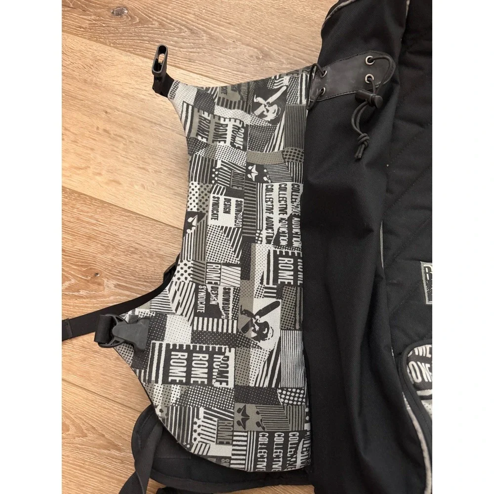 Rome SDS Snowboard Ski Backpack Travel Bag Black 22